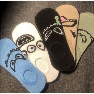 Women Cartoon No-Show Ankle Socks
